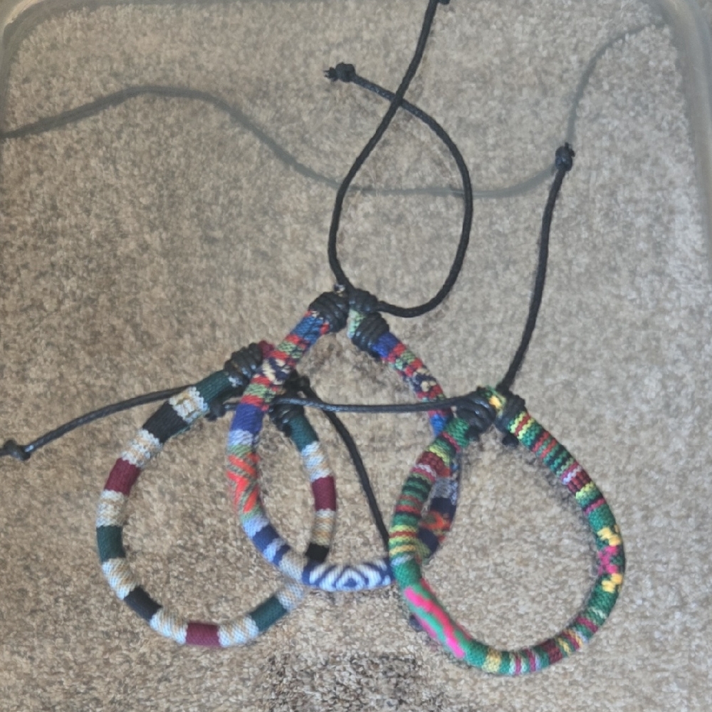 Colorful Woven Friendship Bracelets Set